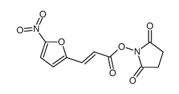 2,5-dioxopyrrolidin-1-yl (E)-3-(5-nitrofuran-2-yl)acrylate结构式