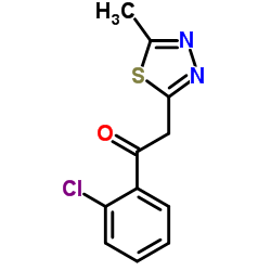 1-(2-Chlorophenyl)-2-(5-methyl-1,3,4-thiadiazol-2-yl)ethanone结构式