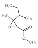 2-Oxiranecarboxylicacid, 3-methyl-3-(1-methylpropyl)-, methyl ester结构式