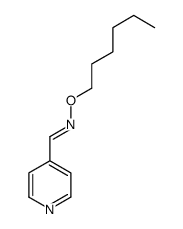 (E)-N-hexoxy-1-pyridin-4-ylmethanimine结构式