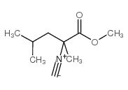 2-isocyano-2,4-dimethylpentanoic acid methyl ester结构式