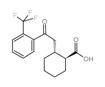 trans-2-[2-oxo-2-(2-trifluoromethylphenyl)ethyl]cyclohexane-1-carboxylic acid picture