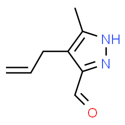 1H-Pyrazole-3-carboxaldehyde, 5-methyl-4-(2-propenyl)- (9CI) picture
