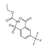 ETHYL 2-NITRO-4-(TRIFLUOROMETHYL)PHENYLSULFONYLCARBAMATE结构式
