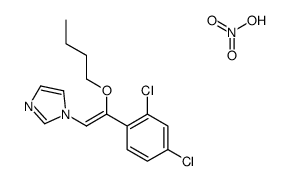 1-[(Z)-2-butoxy-2-(2,4-dichlorophenyl)ethenyl]imidazole,nitric acid Structure