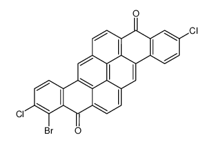 1-bromo-2,10-dichloropyranthrene-8,16-dione结构式