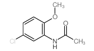 N-(5-chloro-2-methoxy-phenyl)acetamide结构式