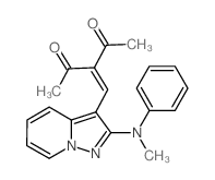 2,4-Pentanedione,3-[[2-(methylphenylamino)pyrazolo[1,5-a]pyridin-3-yl]methylene]-结构式