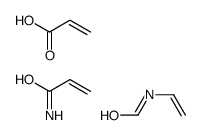 N-ethenylformamide,prop-2-enamide,prop-2-enoic acid Structure