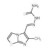 Hydrazinecarbothioamide,2-[(6-methylimidazo[2,1-b]thiazol-5-yl)methylene]-结构式