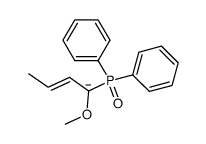 (E)-1-(diphenylphosphoryl)-1-methoxybut-2-en-1-ide结构式