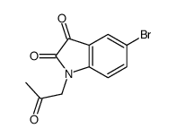 5-bromo-1-(2-oxopropyl)indole-2,3-dione Structure