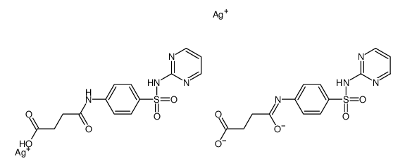 disilver,4-oxo-4-[4-(pyrimidin-2-ylsulfamoyl)anilino]butanoate Structure