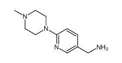 [6-(4-methylpiperazin-1-yl)pyridin-3-yl]methanamine结构式