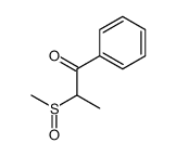 2-methylsulfinyl-1-phenylpropan-1-one Structure