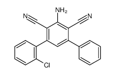 2-amino-4-(2-chlorophenyl)-6-phenylbenzene-1,3-carbodinitrile Structure