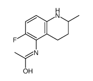N-(6-fluoro-2-methyl-1,2,3,4-tetrahydroquinolin-5-yl)acetamide结构式