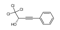 (S)-1-trichloromethyl-3-phenyl-2-propyn-1-ol结构式