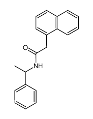 2-(naphthalen-1-yl)-N-(1-phenylethyl)acetamide结构式