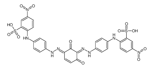 2,2'-[(2,4-dihydroxy-1,3-phenylene)bis(azo-4,1-phenyleneimino)]bis(5-nitrobenzenesulphonic) acid结构式