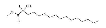 (2S)-2-hydroxyhexadecanoic acid methyl ester Structure