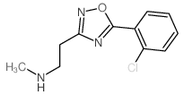 {2-[5-(2-chlorophenyl)-1,2,4-oxadiazol-3-yl]ethyl}methylamine结构式