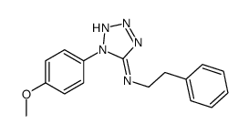 1-(4-methoxyphenyl)-N-(2-phenylethyl)tetrazol-5-amine Structure