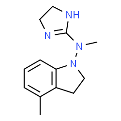 1H-Indol-1-amine,N-(4,5-dihydro-1H-imidazol-2-yl)-2,3-dihydro-N,4-dimethyl-(9CI) structure