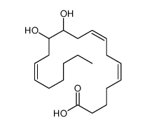 (5E,8E,14E)-11,12-dihydroxyicosa-5,8,14-trienoic acid structure