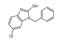 3-benzyl-5-chloro-1H-benzimidazol-2-one结构式