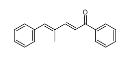 1,5-diphenyl-4-methyl-2,4-pentadien-1-one结构式