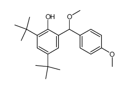 2,4-bis(1,1-dimethylethyl)-6-[(4-methoxyphenyl)methoxymethyl]phenol Structure