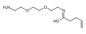 N-[2-[2-(2-aminoethoxy)ethoxy]ethyl]pent-4-enamide结构式