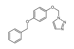 1-[(4-phenylmethoxyphenoxy)methyl]triazole结构式