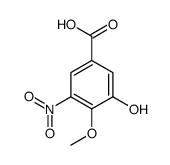 3-hydroxy-4-methoxy-5-nitrobenzoic acid Structure