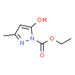 1H-Pyrazole-1-carboxylic acid,5-hydroxy-3-methyl-,ethyl ester结构式