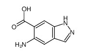 1H-Indazole-6-carboxylic acid, 5-amino- structure