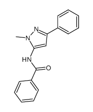 N-(1-methyl-3-phenyl-1H-pyrazol-5-yl)benzamide结构式
