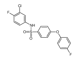 N-(3-chloro-4-fluorophenyl)-4-(4-fluorophenoxy)benzenesulfonamide Structure