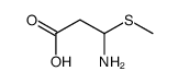 3-amino-3-methylsulfanylpropanoic acid Structure