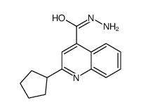 2-cyclopentylquinoline-4-carbohydrazide Structure