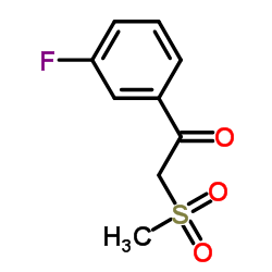 1-(3-Fluorophenyl)-2-(methylsulfonyl)ethanone Structure