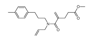 4-[allyl-(3-p-tolyl-propyl)-carbamoyl]-pent-4-enoic acid methyl ester Structure