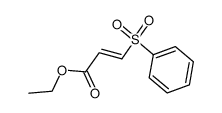 ethyl 3-(phenylsulfonyl)acrylate Structure