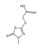 2-[(4-methyl-5-sulfanylidene-1,3,4-thiadiazol-2-yl)sulfanyl]acetamide结构式