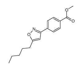 methyl 4-(5-pentyl-1,2-oxazol-3-yl)benzoate结构式