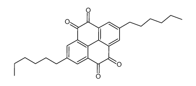 2,7-dihexylpyrene-4,5,9,10-tetrone结构式