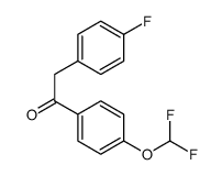 Ethanone, 1-[4-(difluoromethoxy)phenyl]-2-(4-fluorophenyl)结构式