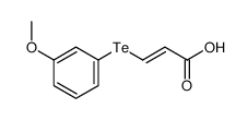 3-(3-methoxyphenyl)tellanylprop-2-enoic acid Structure