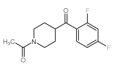 1-Acetyl-4-(2,4-difluorobenzoyl)piperidine Structure